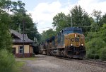 CSXT 470 Leads M427 at Rockingham Jct. 